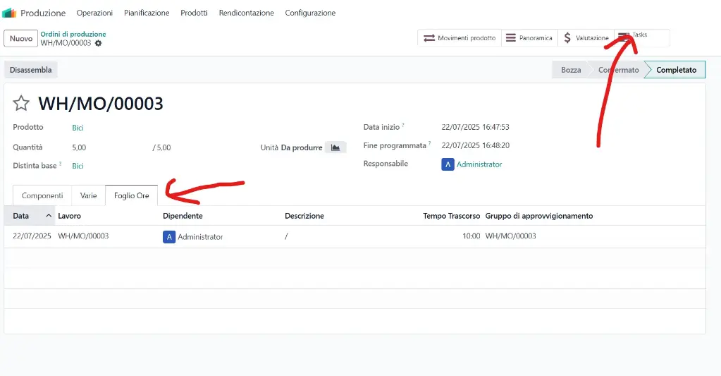 Odoo Mrp Project Timesheet