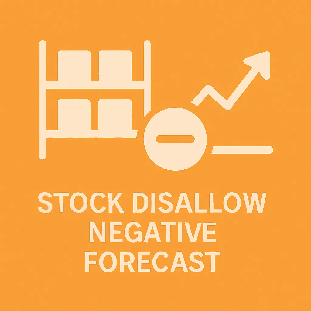 Odoo Stock Disallow Negative Forecast